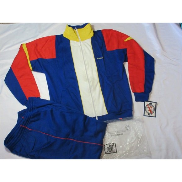 McGregor Other - 90s NOS Vintage McGregor Men's XL TRACK SUIT Jacket Pants COLOR BLOCK Acrylic